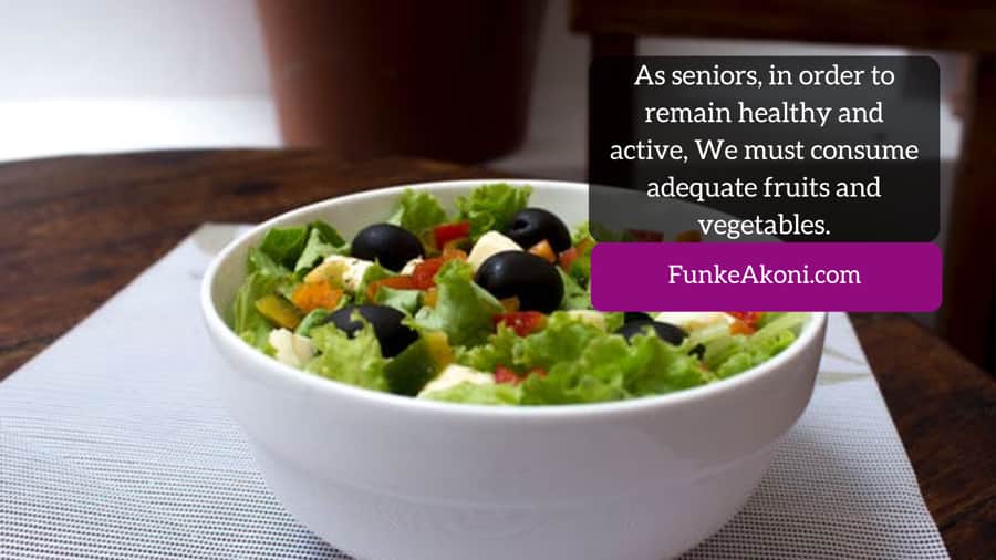 Eating fruits and vegetables as you age